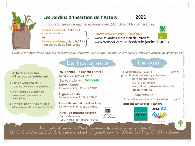Association Les Jardins d'Insertion de l'Artois