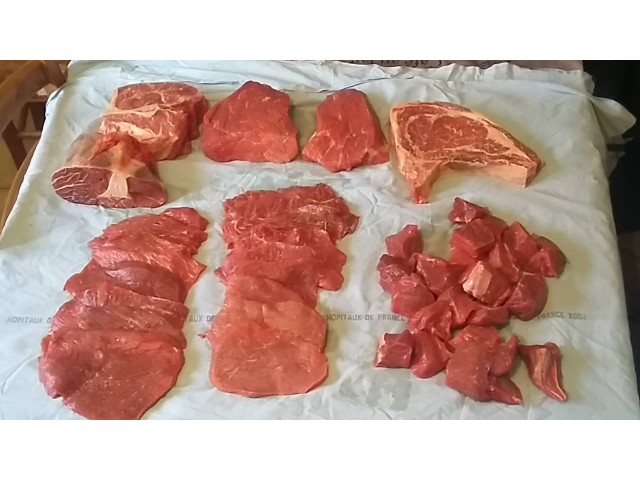 Un lot de viande