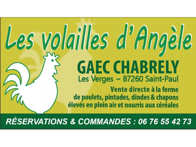 Les volailles d'Angèle, GAEC CHABRELY