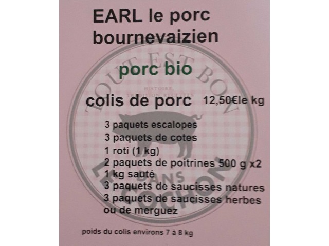 EARL LE PORC BOURNEVAIZIEIN