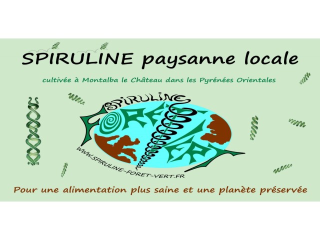 bannière Spiruline Foret Vert