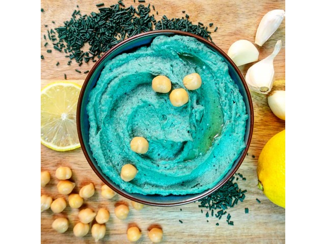 Houmous à la spiruline